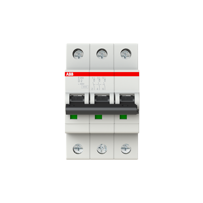 S200 სერიის მინიატურული ავტომატური ამომრთველი, 3 პ, D- 6 ამპ, 6 კა 2CDS253001R0061