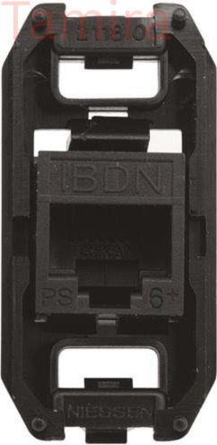 Zenit სერიის ინტერნეტის როზეტი, 1X RJ45 2CLA201860A1001